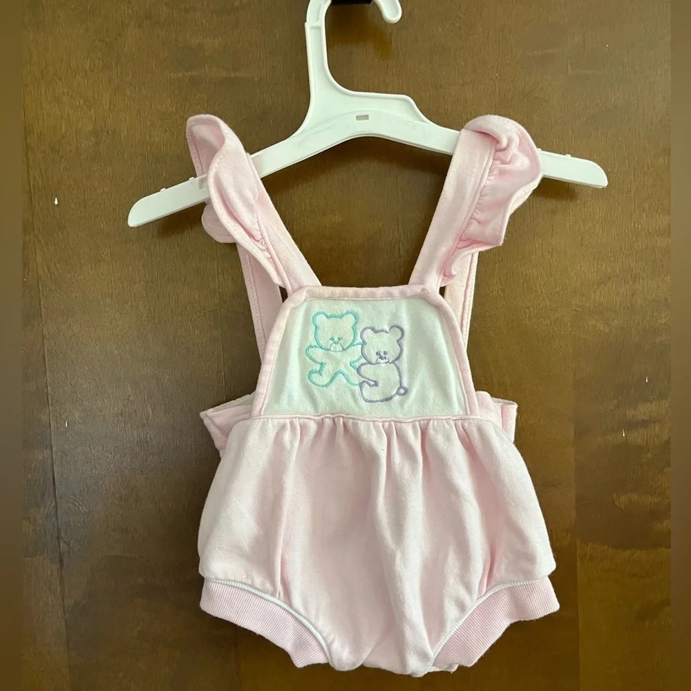 Vintage 1980s bubble romper overalls size 12m